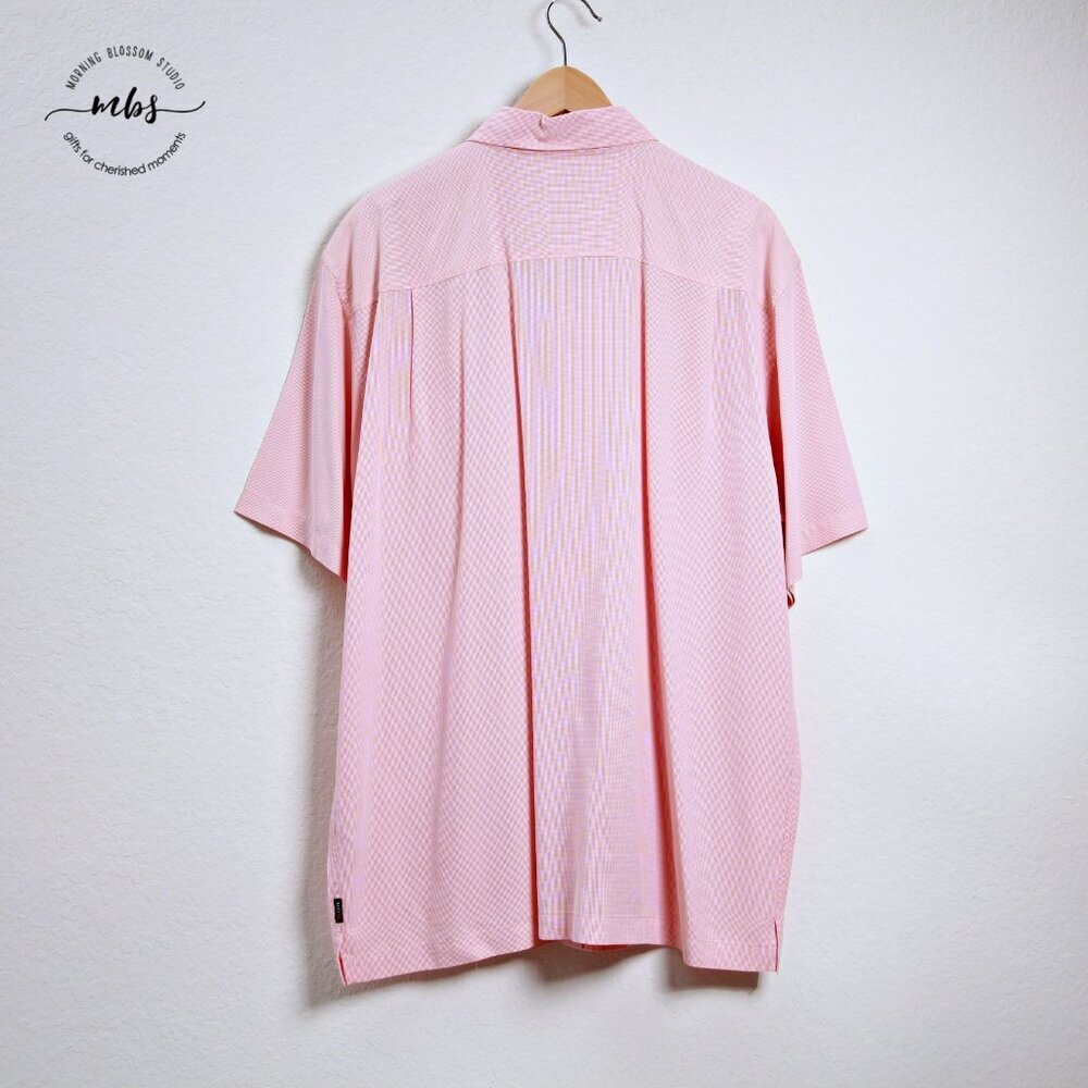 Cova Men's Tiny Square‎ Pattern Button Down Short… - image 2